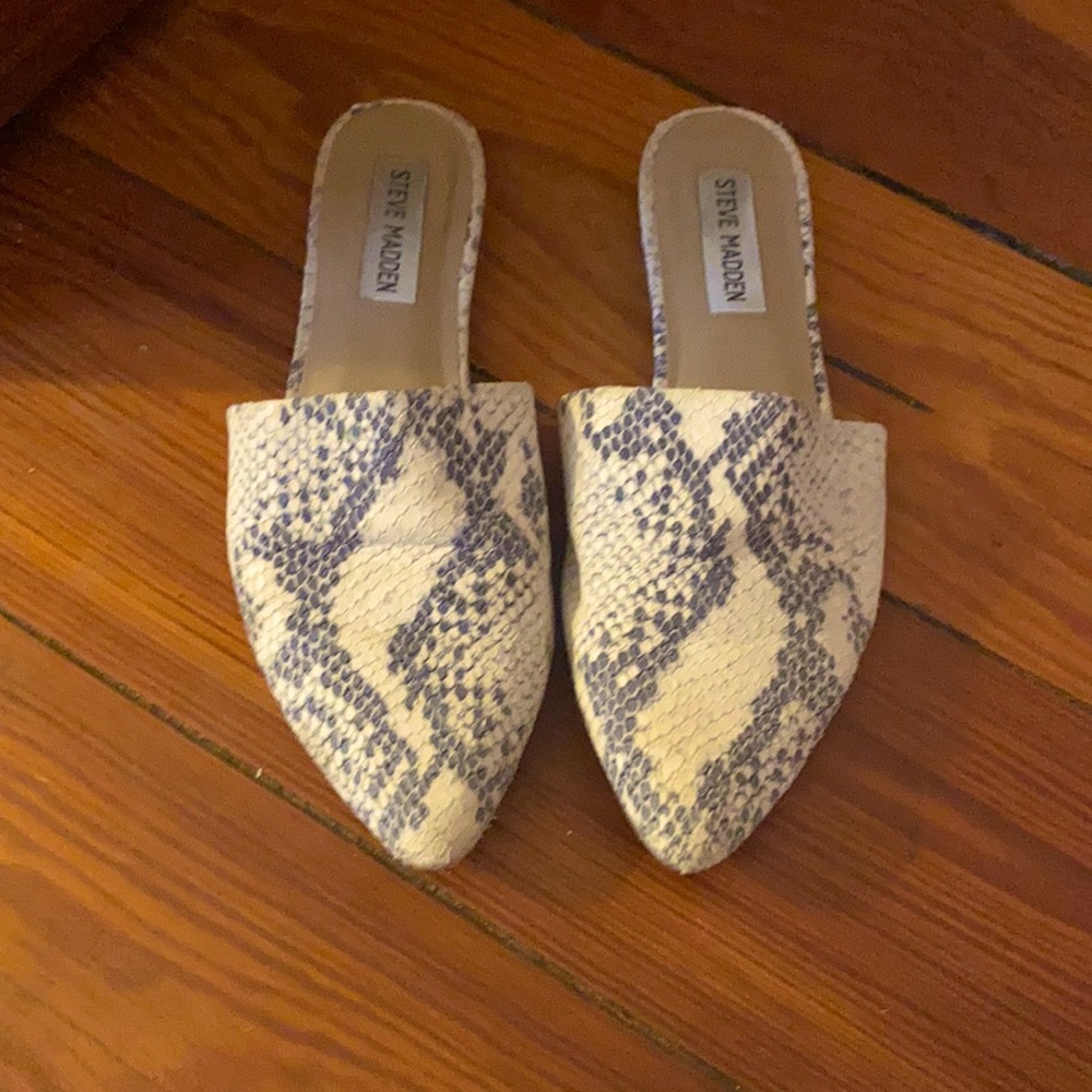 Steve Madden Trace Snakeskin Mules
